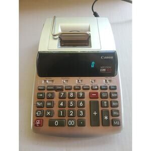 Canon MP25DV 12 Digit Ribbon Printing Calculator Desktop Clock & Calendar Works